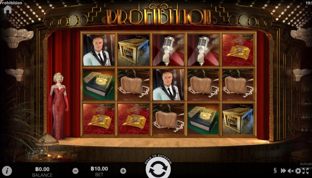 รูปแบบภายในเกม Prohibition ค่าย Evoplay