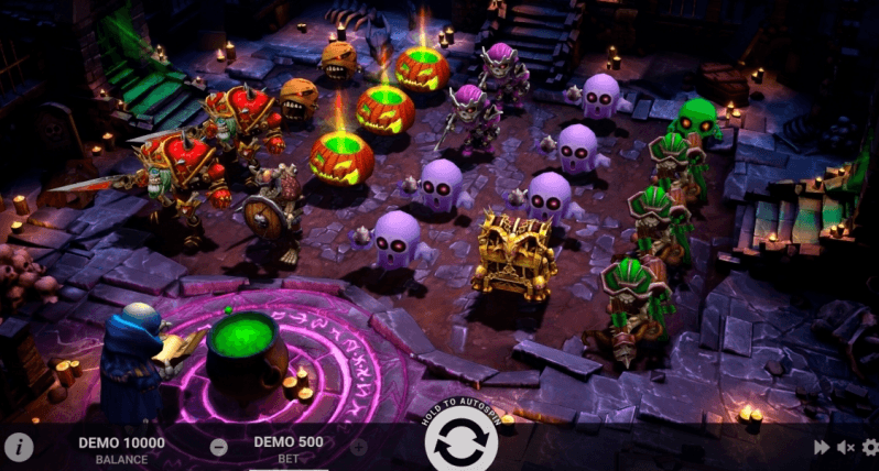 รูปแบบภายในเกม Necromancer Evoplay