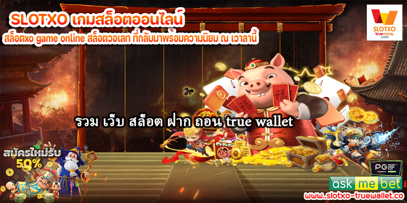 รวม เว็บ สล็อต ฝาก ถอน true wallet